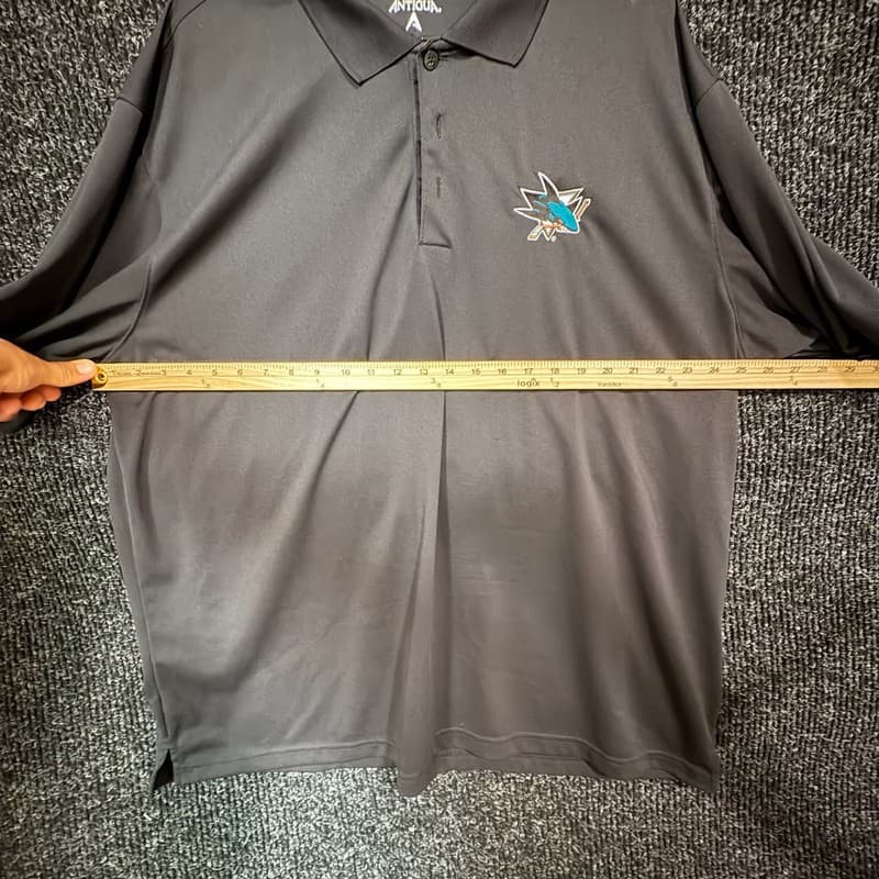 Antigua San Jose Sharks Men's Performance Golf Polo Shirt - Thumbnail 7