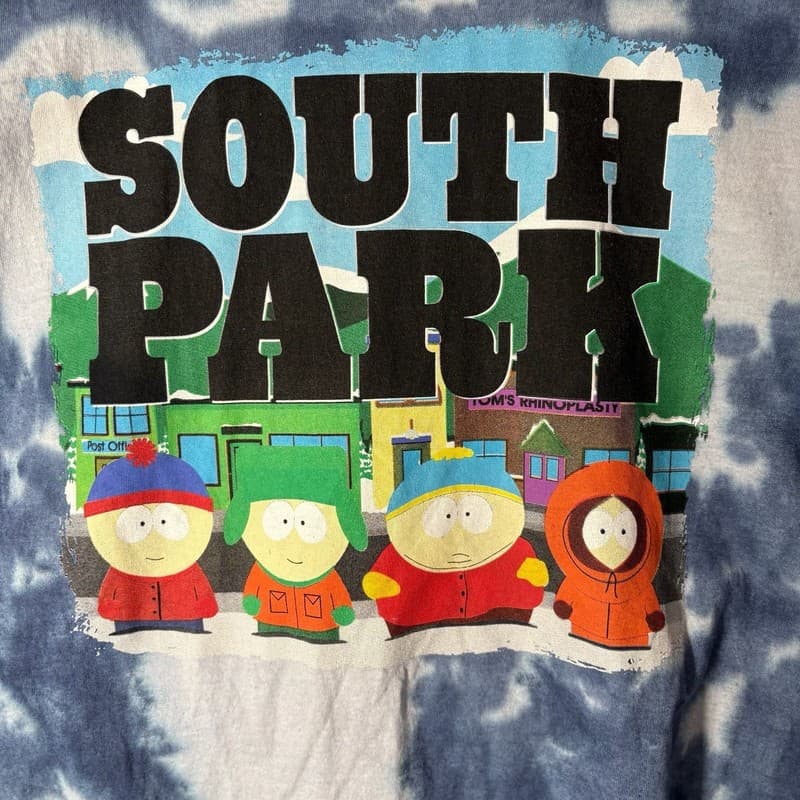 South Park Main Characters Graphic Tie Dye T-Shirt - Thumbnail 2