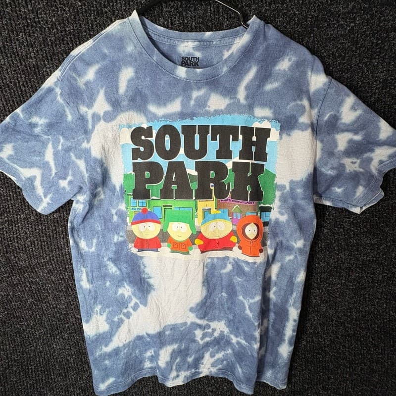 South Park Main Characters Graphic Tie Dye T-Shirt - Thumbnail 3