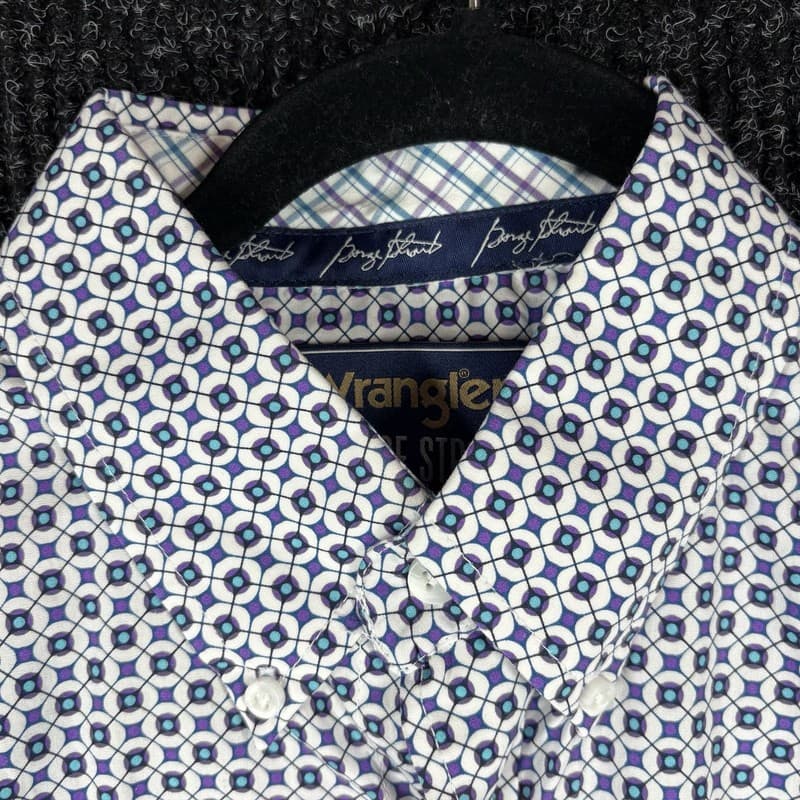 Wrangler George Strait Collection Men's Long Sleeve Button Down Shirt - Thumbnail 12