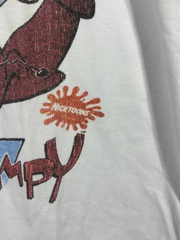 Vintage 1992 REN & STIMPY NICKTOONS DON'T THAT TOUCH DIAL CARTOON TV t-shirt L - Thumbnail 5