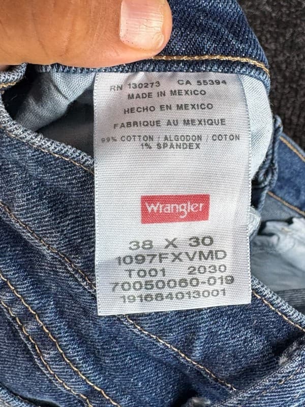Wrangler Five Star Premium Men's Relaxed Fit Flex Denim Jeans Size 38x30 - Thumbnail 12