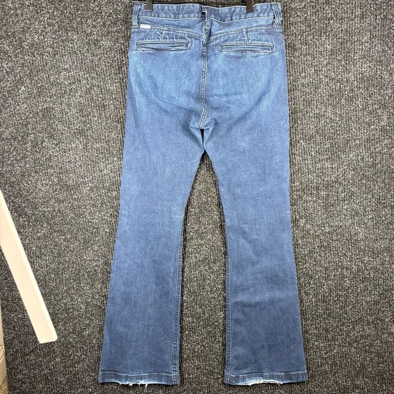 Lynden Cinch Womens Medium Wash Denim Flare Jeans - Thumbnail 9