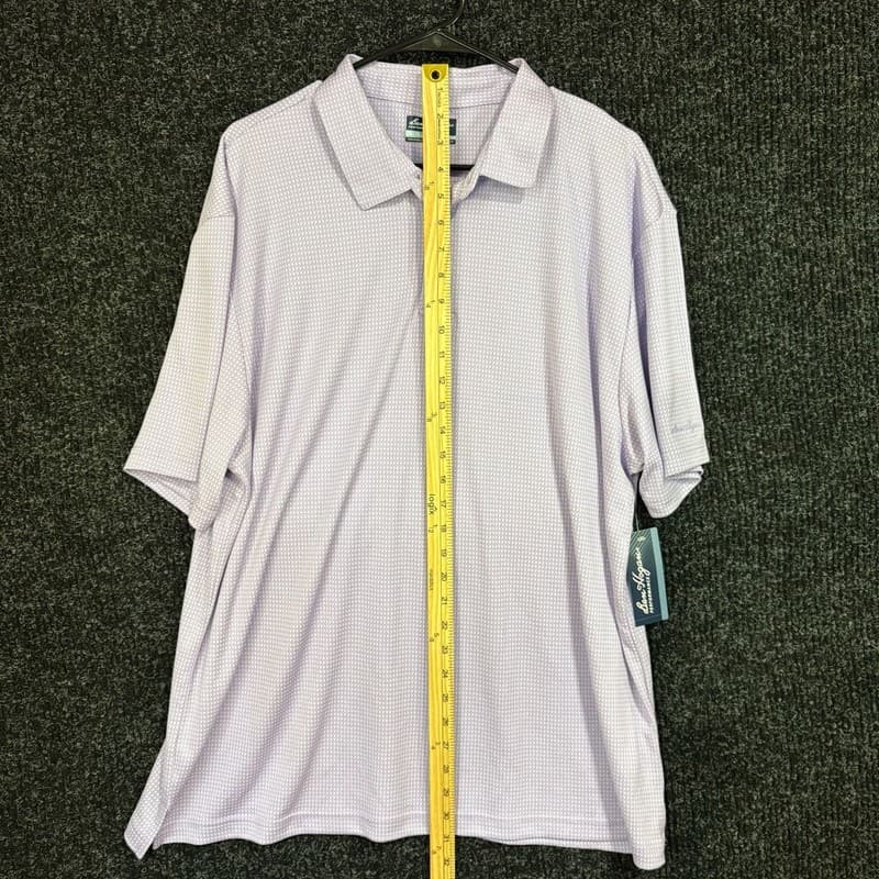 Ben Hogan Performance Short Sleeve Polo Shirt Violet Tulip Print - Thumbnail 8