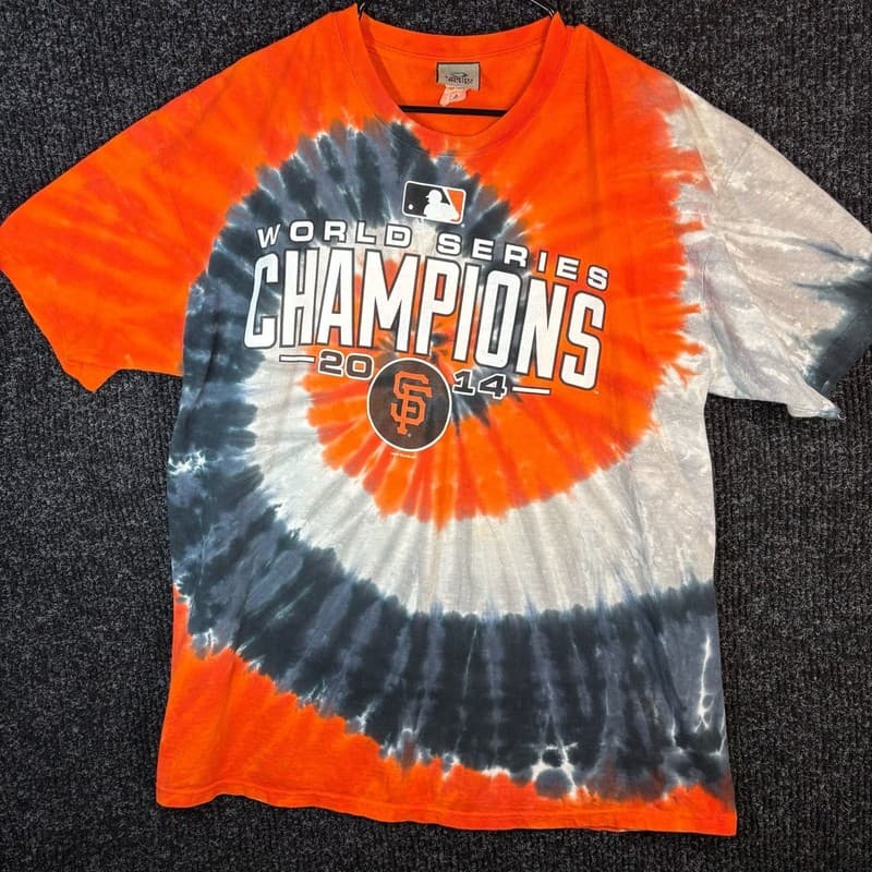 Liquid Blue San Francisco Giants 2014 World Series Champions Tie-Dye T-Shirt