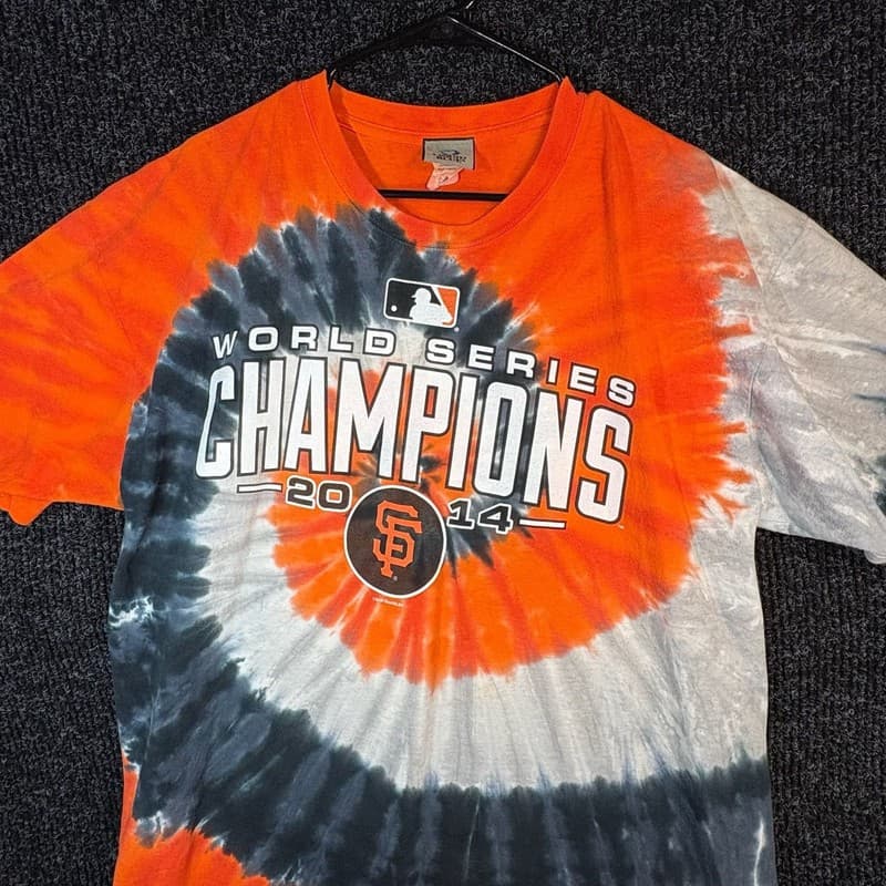 Liquid Blue San Francisco Giants 2014 World Series Champions Tie-Dye T-Shirt - Thumbnail 2