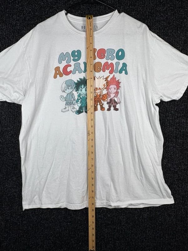 My Hero Academia Front Print Box lunch White 2XL Shirt Mens 100%Cotton - Thumbnail 4