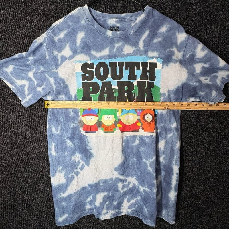 South Park Main Characters Graphic Tie Dye T-Shirt - Thumbnail 4