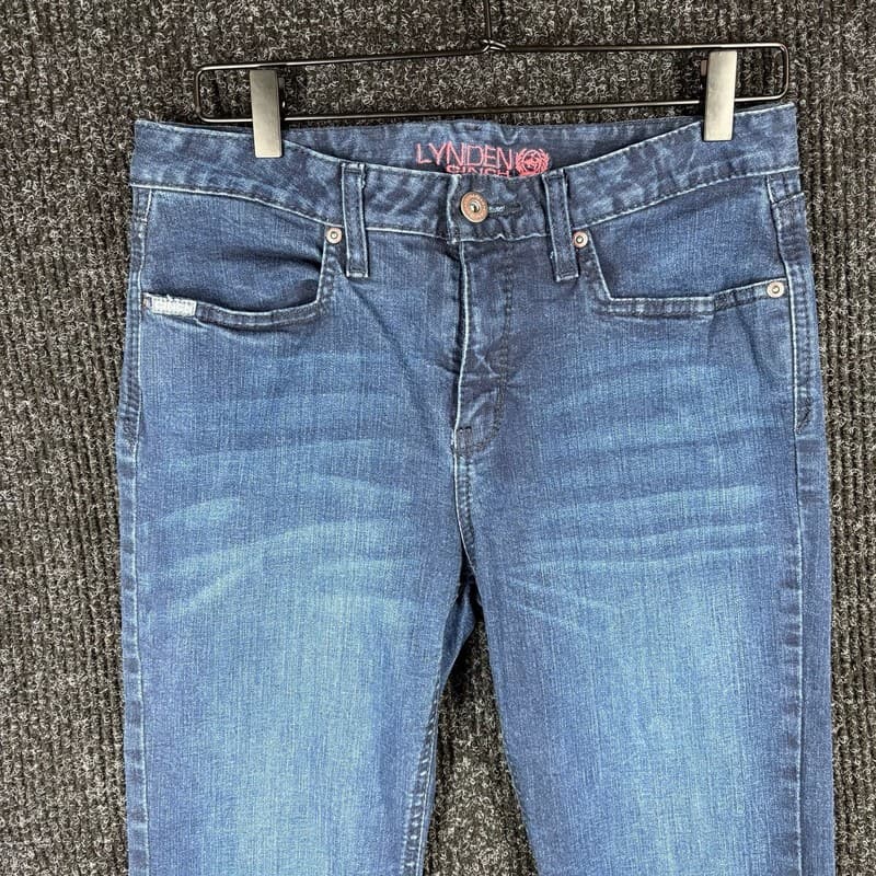 Lynden Cinch Womens Medium Wash Denim Flare Jeans - Thumbnail 2