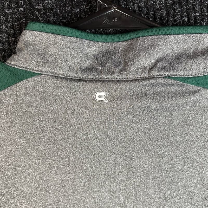 Oregon Ducks Colosseum Men's Quarter Zip Pullover Jacket Gray Green Size XL - Thumbnail 11