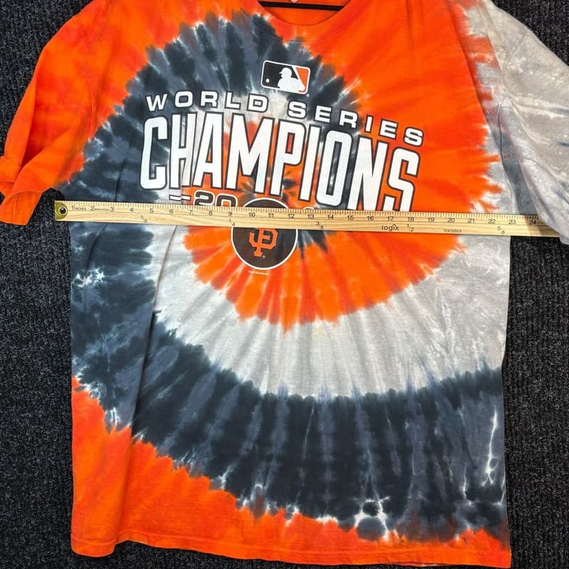 Liquid Blue San Francisco Giants 2014 World Series Champions Tie-Dye T-Shirt - Thumbnail 7