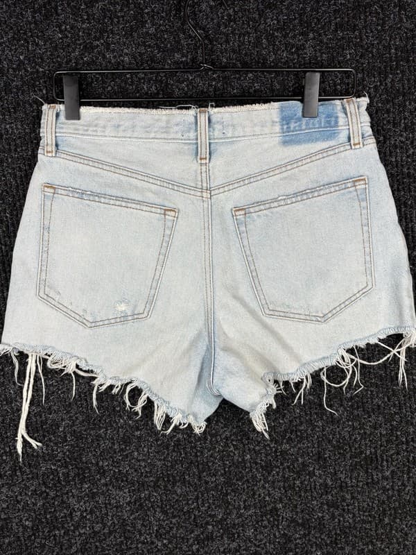 Abercrombie & Fitch Annie High Rise Cutoff Denim Shorts Size 29/8 - Thumbnail 7