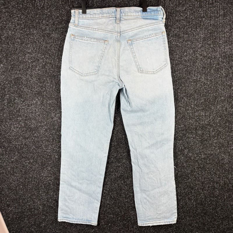 Abercrombie & Fitch Womens The Boyfriend Mid Rise Distressed Jeans Size 27/4 - Thumbnail 9