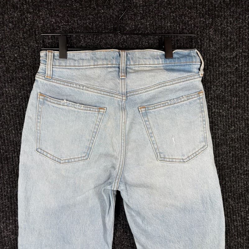 Abercrombie & Fitch Womens The Boyfriend Mid Rise Distressed Jeans Size 27/4 - Thumbnail 10