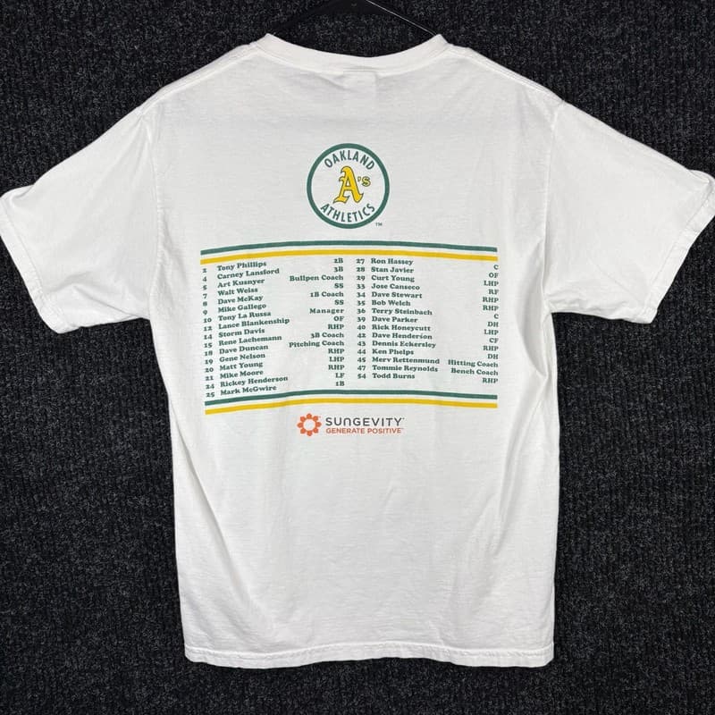 Vintage 1989 Oakland Athletics World Series Champions Commemorative T-Shirt - Thumbnail 10