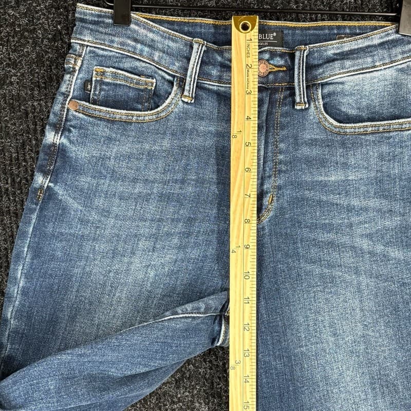 Judy Blue Los Angeles Women's Slim Fit Medium Wash High Rise Jeans, Size 5/27 - Thumbnail 4