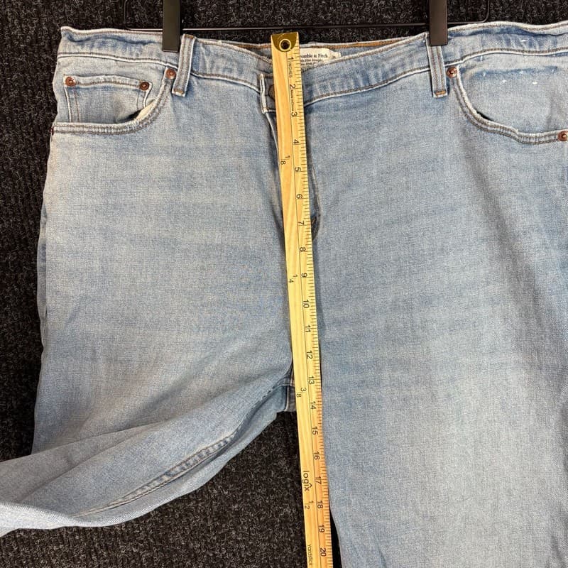 Abercrombie & Fitch The 90s Straight Leg Jeans Light Wash - Thumbnail 5