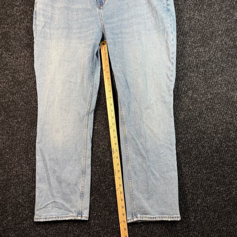Abercrombie & Fitch The 90s Straight Leg Jeans Light Wash - Thumbnail 10