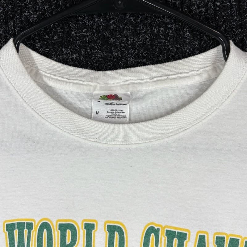 Vintage 1989 Oakland Athletics World Series Champions Commemorative T-Shirt - Thumbnail 7