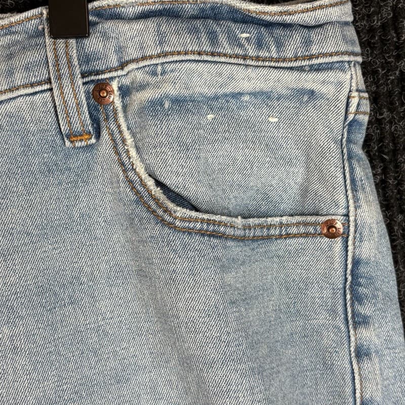 Abercrombie & Fitch The 90s Straight Leg Jeans Light Wash - Thumbnail 3