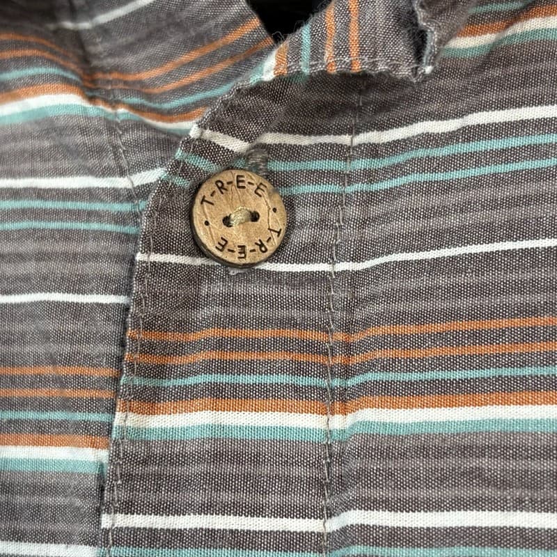 HippyTree Nomad Division Montauk Striped Short Sleeve Woven Shirt - Thumbnail 4