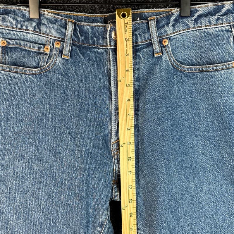 Abercrombie & Fitch Ultra High Rise Vintage Straight Jeans - Thumbnail 5