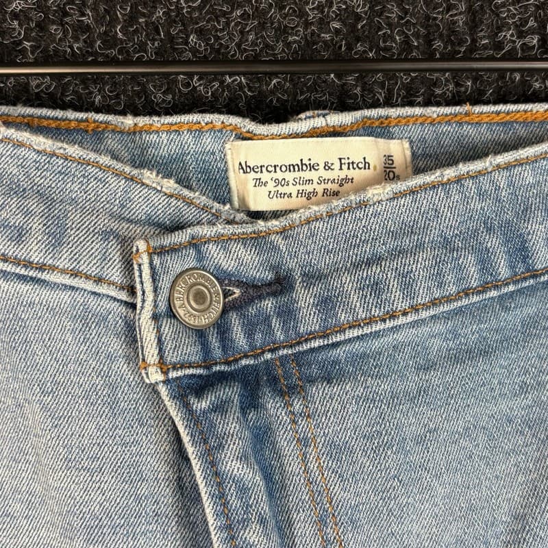 Abercrombie & Fitch The 90s Straight Leg Jeans Light Wash - Thumbnail 2