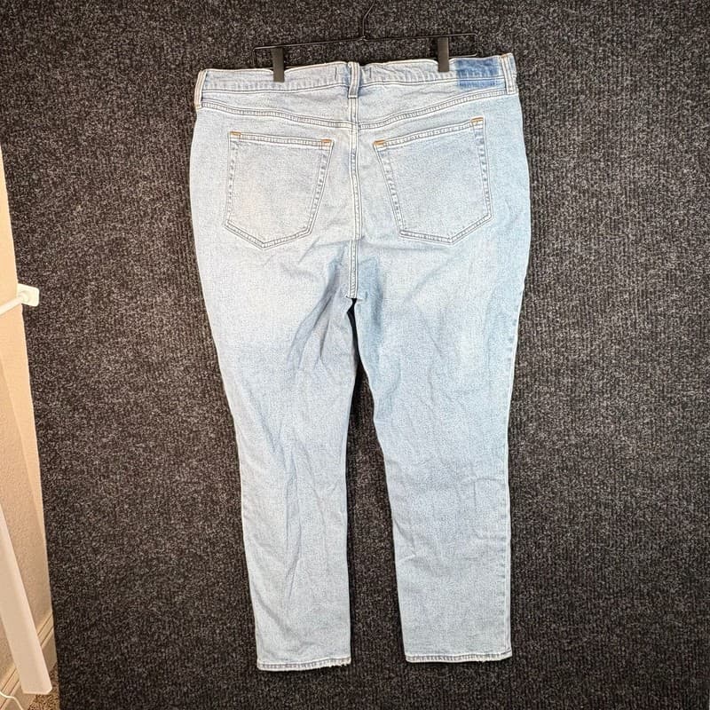 Abercrombie & Fitch The 90s Straight Leg Jeans Light Wash - Thumbnail 9