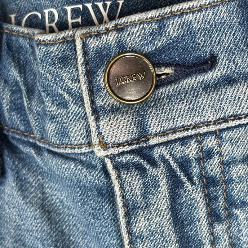 J.Crew Women's Semi-Stretch High Rise Cropped Kick Out Jeans - Size 25P - Thumbnail 4