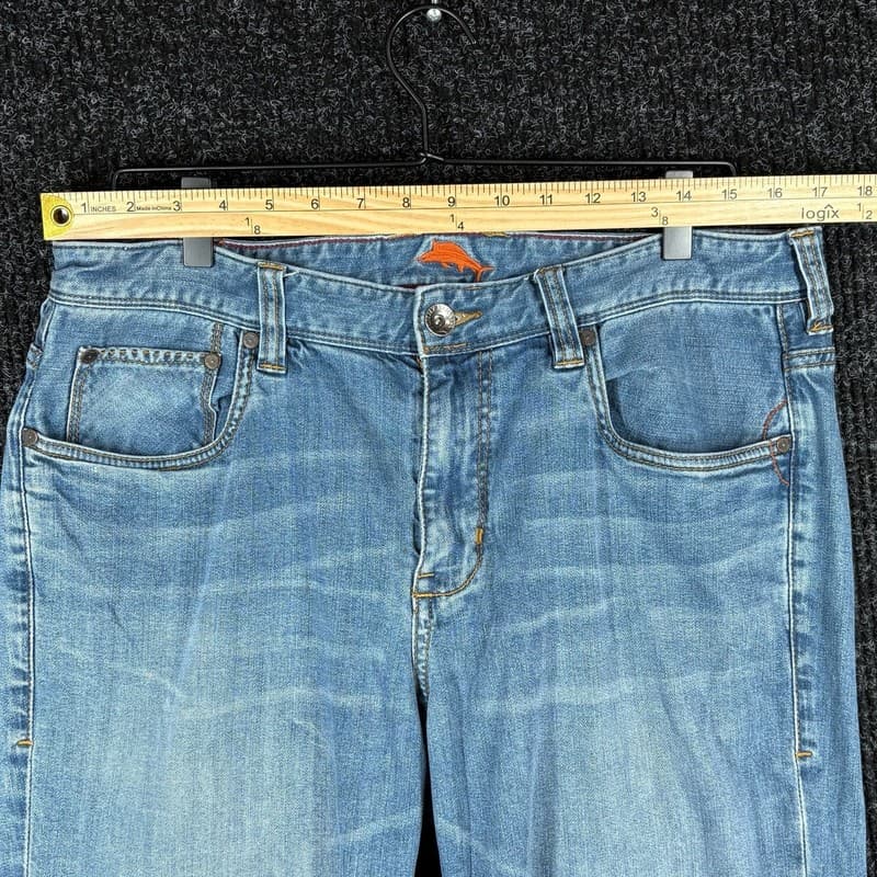 Tommy Bahama Sand Drifter Authentic Straight Leg Jeans Size 34x34 - Thumbnail 4