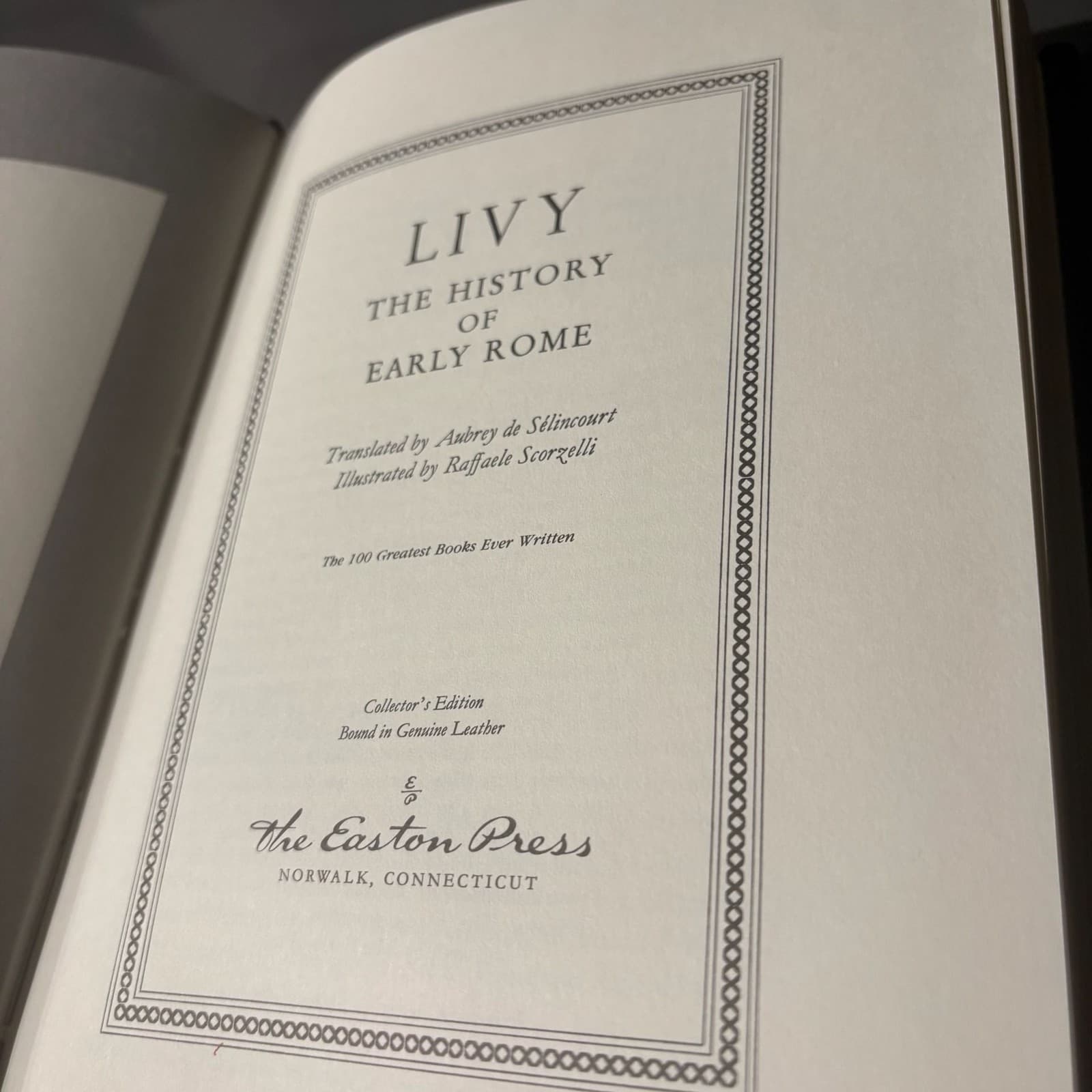 The Easton Press Livy The History of Early Rome Collector's Edition - Thumbnail 6