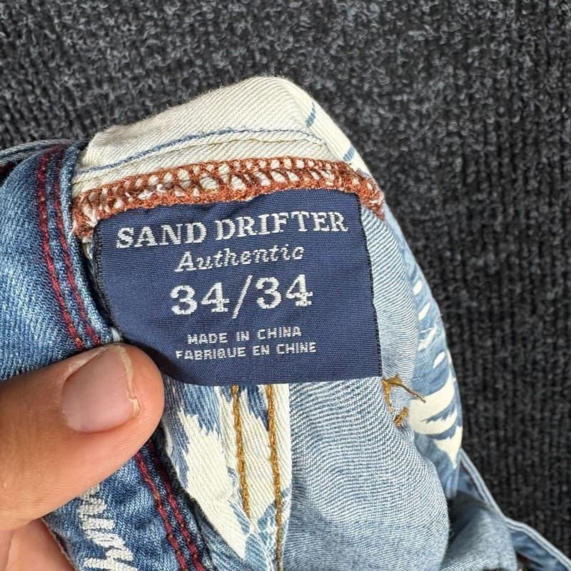 Tommy Bahama Sand Drifter Authentic Straight Leg Jeans Size 34x34 - Thumbnail 12