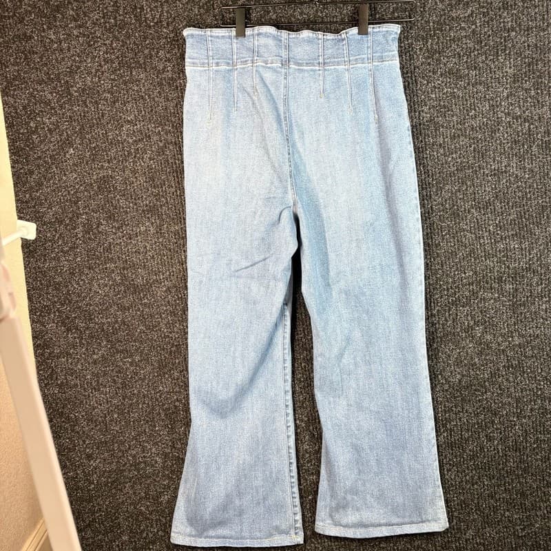 INC Denim High Rise Flare Jeans Light Wash - Thumbnail 11