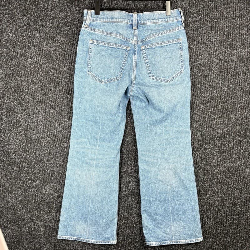 J.Crew Women's Semi-Stretch High Rise Cropped Kick Out Jeans - Size 25P - Thumbnail 10