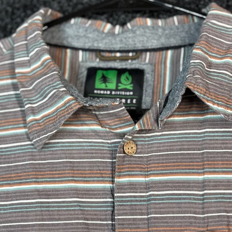 HippyTree Nomad Division Montauk Striped Short Sleeve Woven Shirt - Thumbnail 3