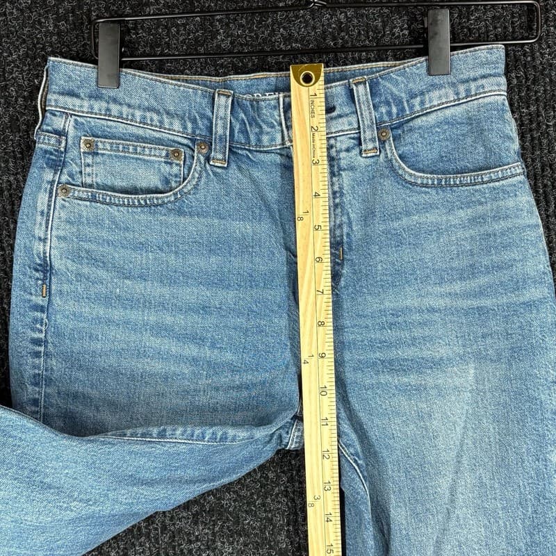 J.Crew Women's Semi-Stretch High Rise Cropped Kick Out Jeans - Size 25P - Thumbnail 7