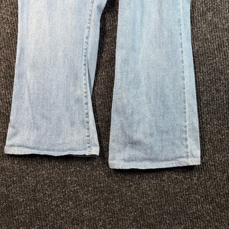 INC Denim High Rise Flare Jeans Light Wash - Thumbnail 3