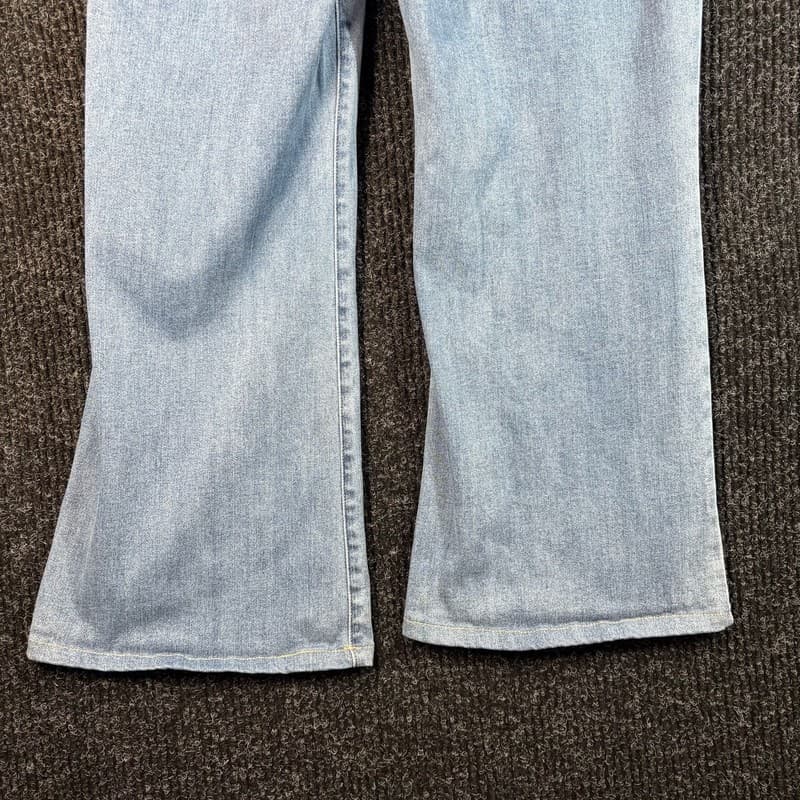 INC Denim High Rise Flare Jeans Light Wash - Thumbnail 4