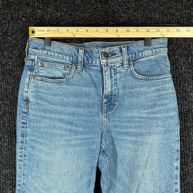 J.Crew Women's Semi-Stretch High Rise Cropped Kick Out Jeans - Size 25P - Thumbnail 6