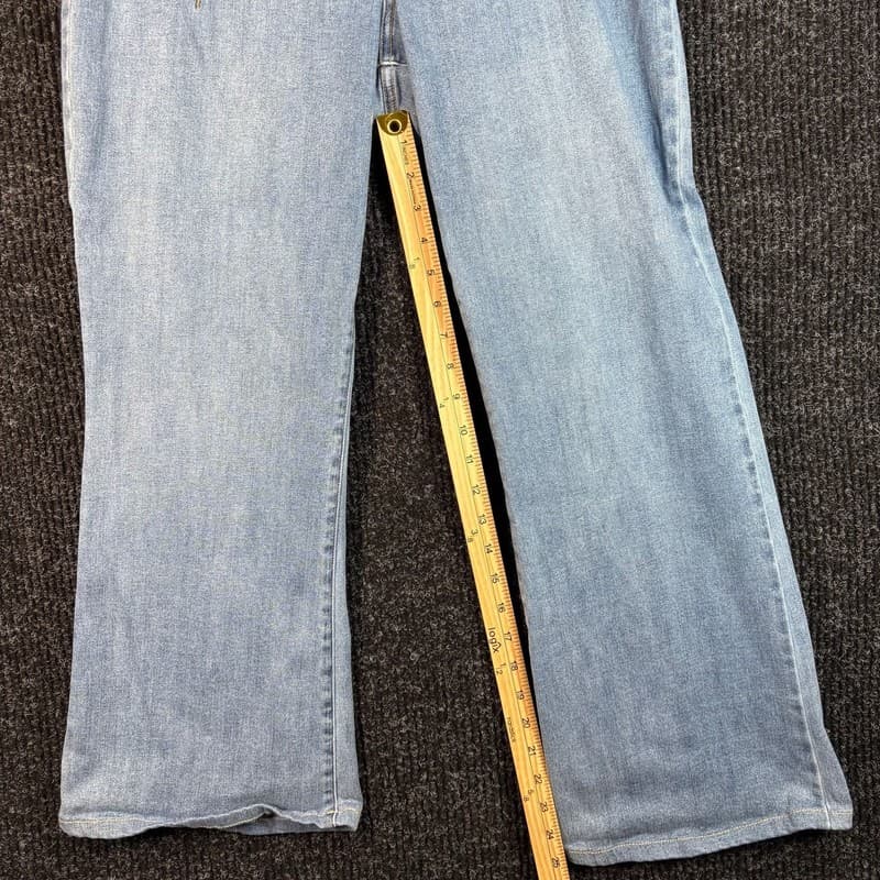 INC Denim High Rise Flare Jeans Light Wash - Thumbnail 9