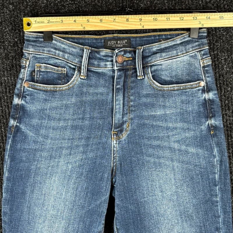 Judy Blue Los Angeles Women's Slim Fit Medium Wash High Rise Jeans, Size 5/27 - Thumbnail 3