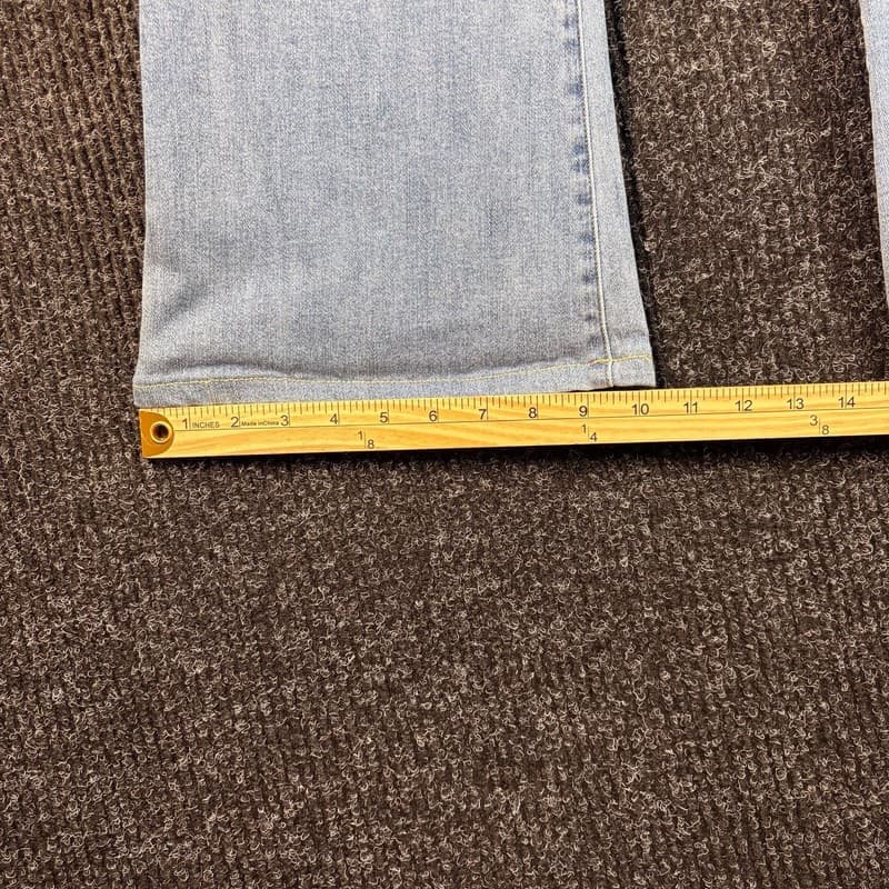 INC Denim High Rise Flare Jeans Light Wash - Thumbnail 10