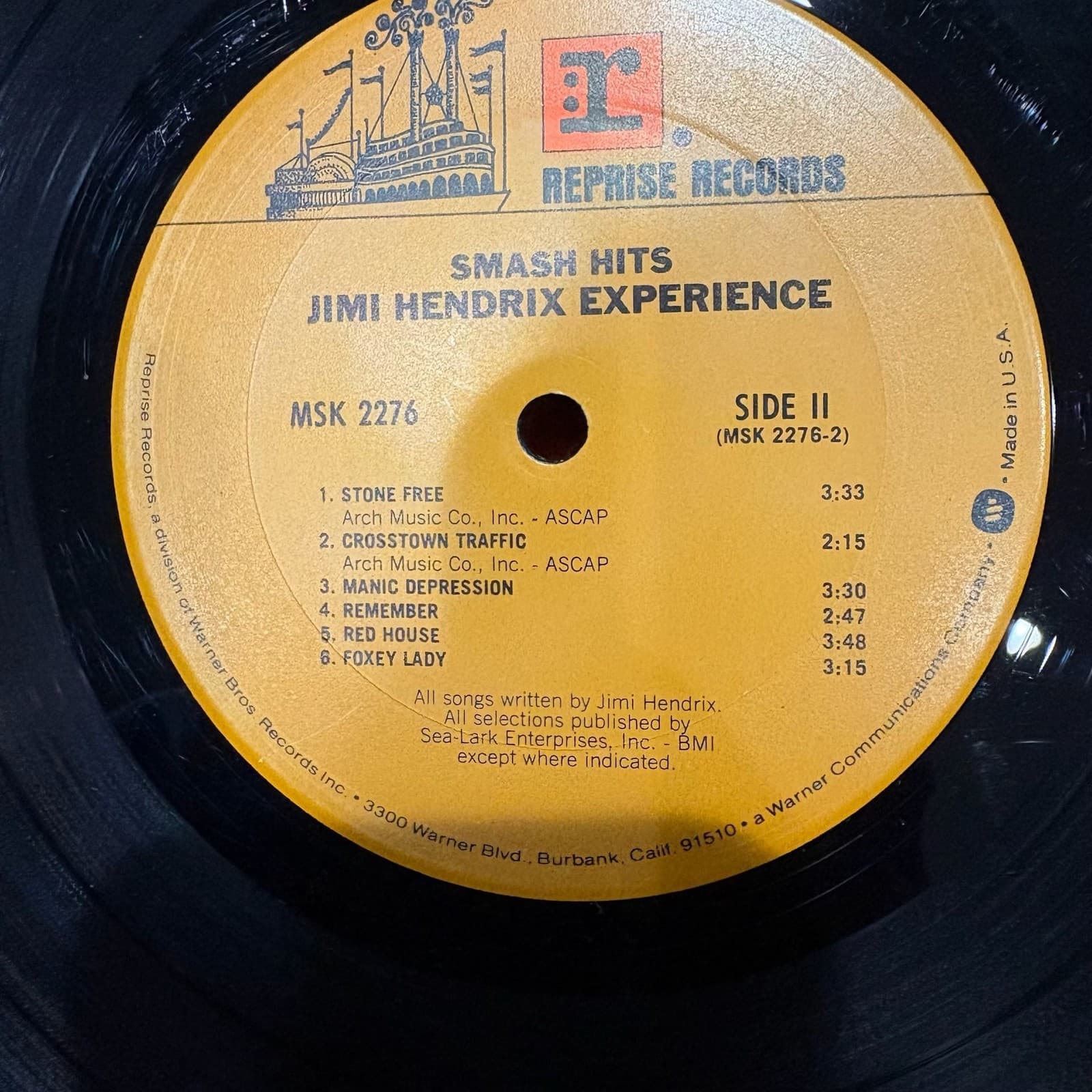 Jimi Hendrix Experience Smash Hits Vinyl LP Record MSK 2276 - Thumbnail 4