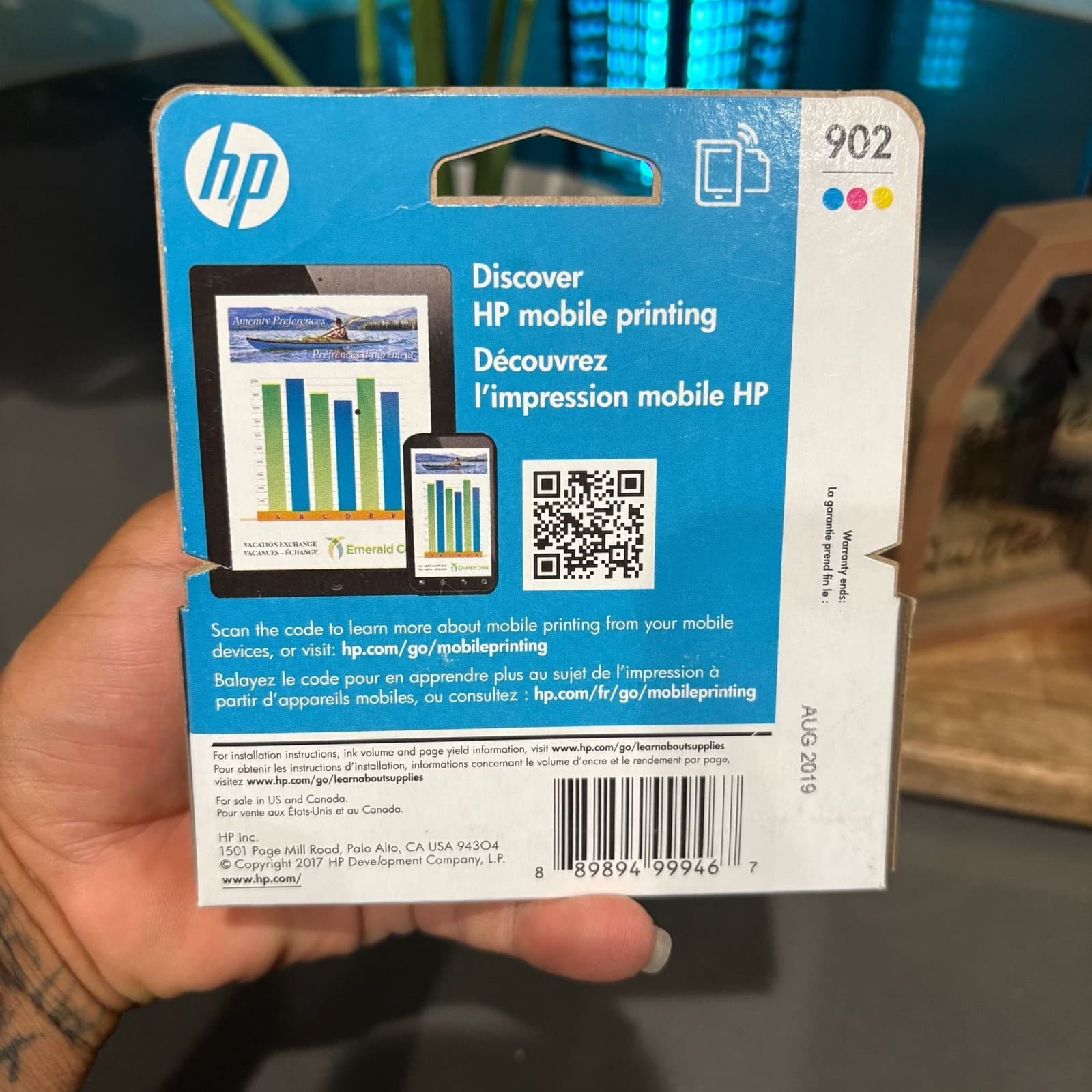 HP 902 3-Pack Cyan, Magenta, and Yellow Original Ink Cartridges (T0A38AN) - Thumbnail 4