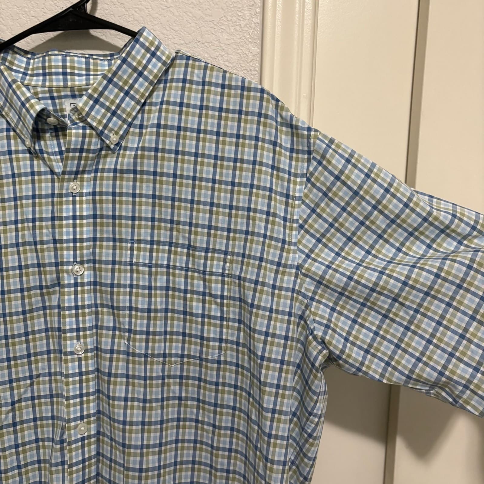 L.L.Bean Traditional Fit Plaid Short Sleeve Button Down Shirt XL-Tall - Thumbnail 4