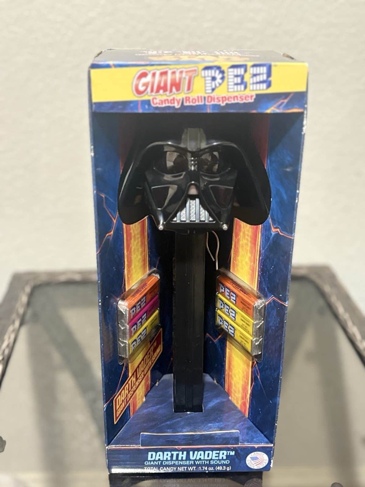 NEW STAR WARS DARTH VADER GIANT PEZ DISPENSER WITH SOUND & CANDY 12" - Thumbnail 3