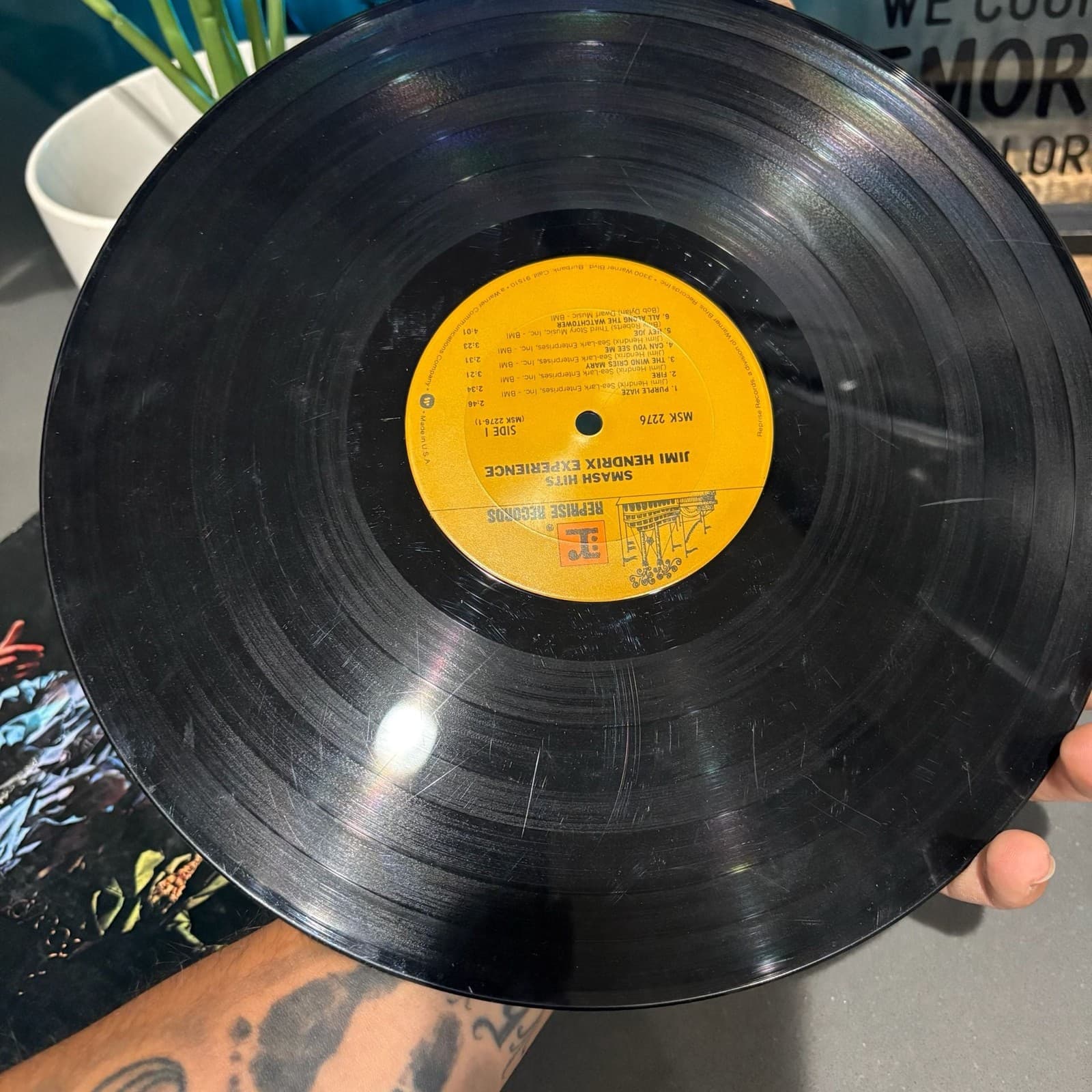 Jimi Hendrix Experience Smash Hits Vinyl LP Record MSK 2276 - Thumbnail 5