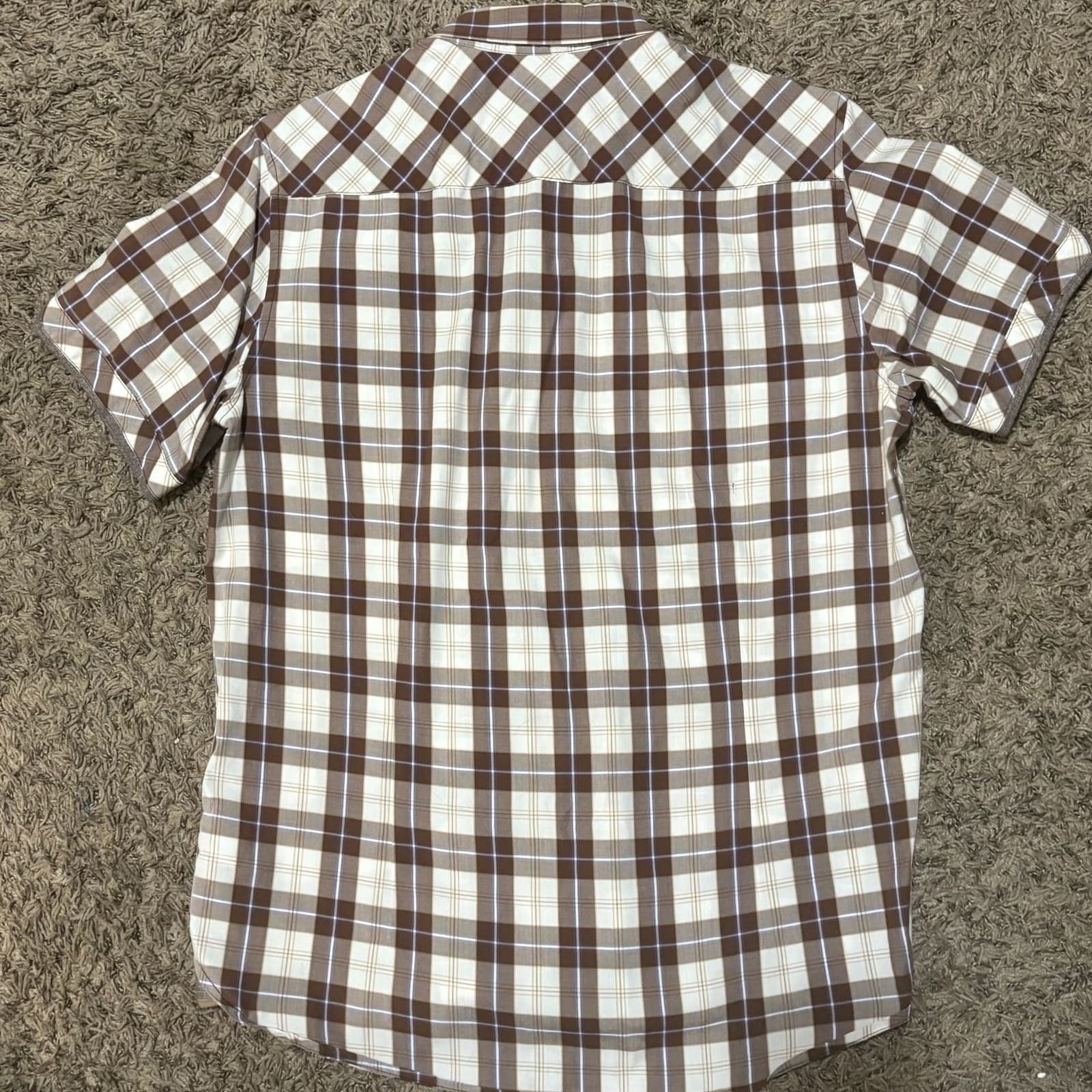 Seven Diamonds Originals Short Sleeve Plaid Button Down Shirt Men's Size Medium - Thumbnail 13