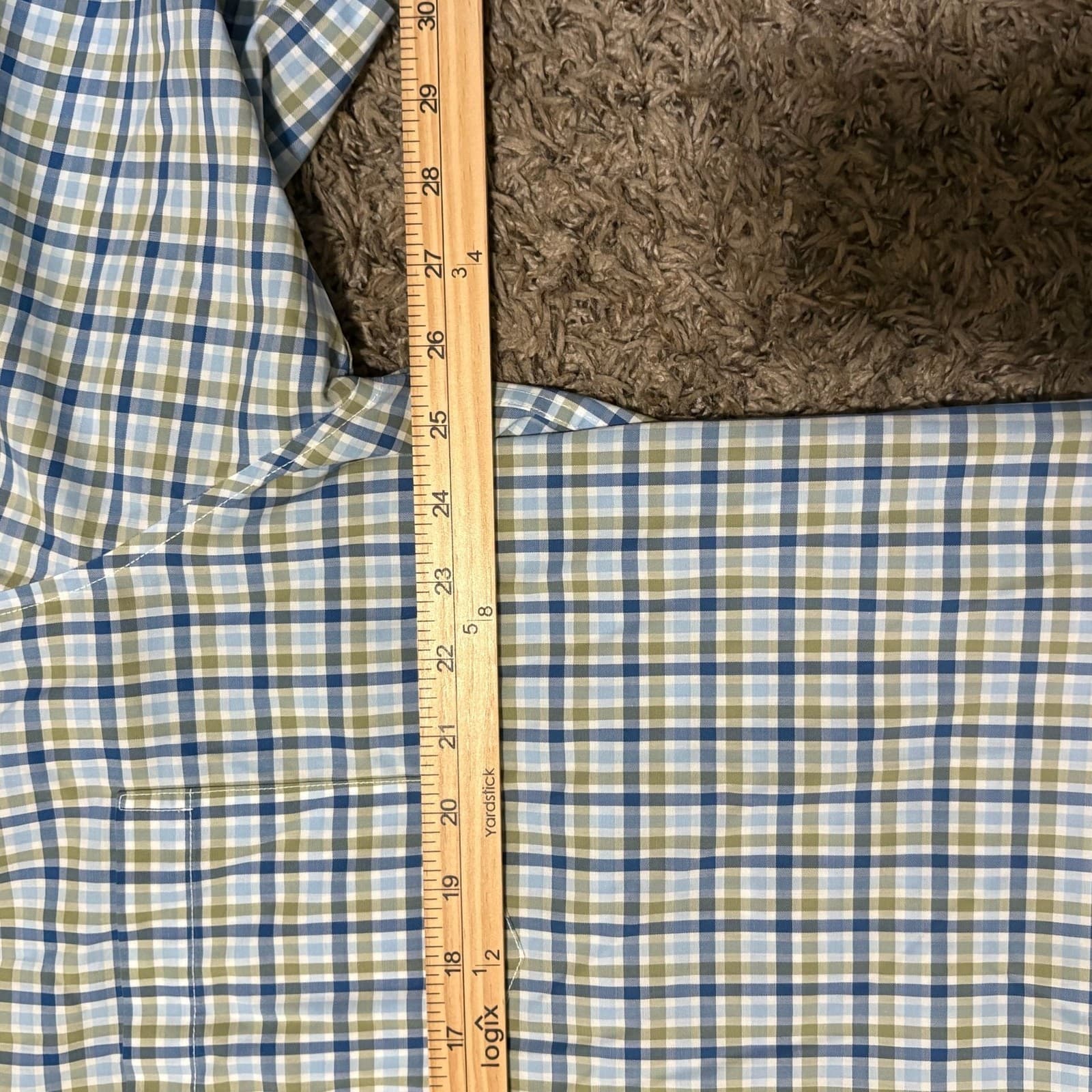 L.L.Bean Traditional Fit Plaid Short Sleeve Button Down Shirt XL-Tall - Thumbnail 10