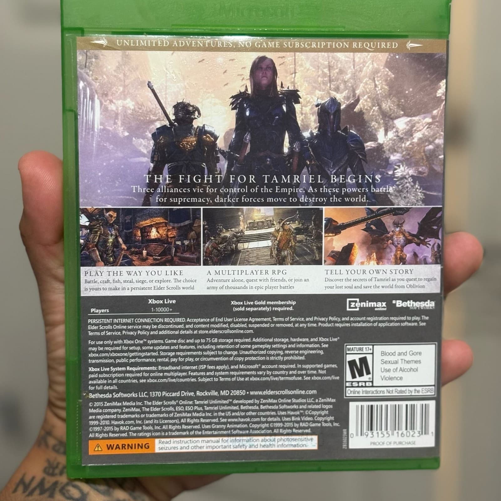 The Elder Scrolls Online: Tamriel Unlimited - Xbox One - Thumbnail 2